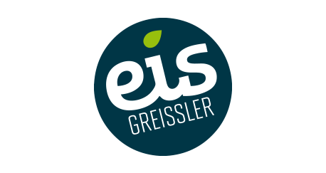 dunkelblauer Kreis mit dem Schriftzug eis Greissler" title="Logo Eis Greissler