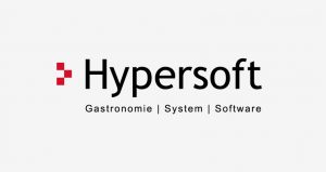 Logo mit dem Schriftzug Hypersoft und drei roten Quadraten