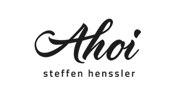 Schriftzug Ahoi in Schwarz" title="Logo Ahoi