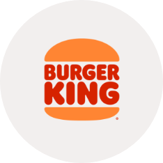 Illustration eines Burgerbuns. Zwischen den Buns steht Burger King als Pattie-Ersatz" title="Burgerking Logo